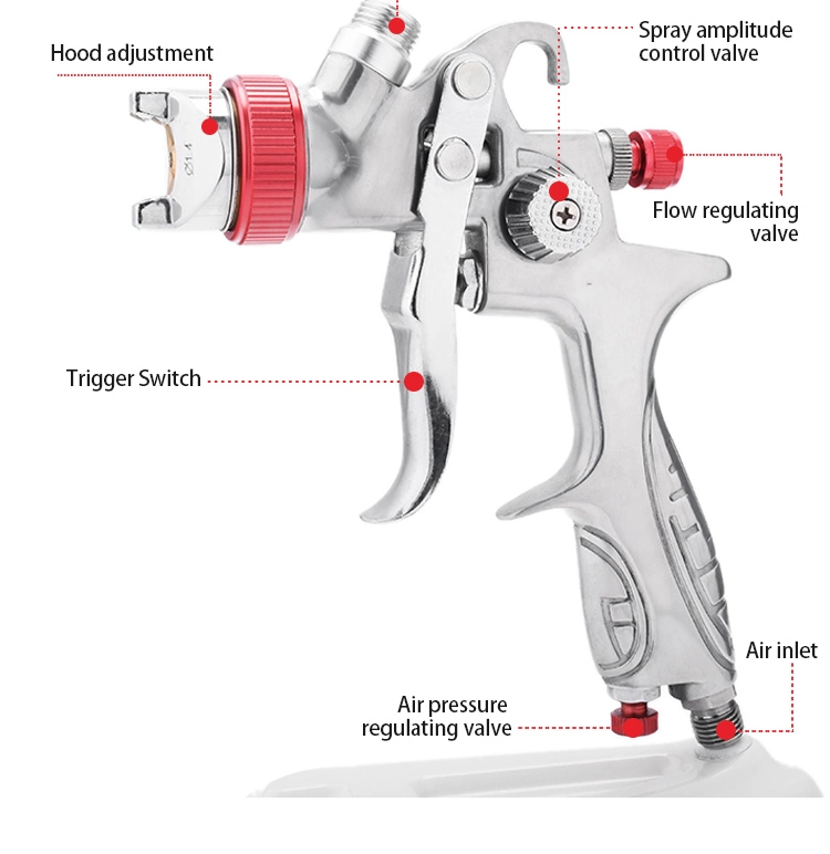 Professional Air Paint Spray Gun HVLP Hn-821-R Hand Tool Auto Painting Tool